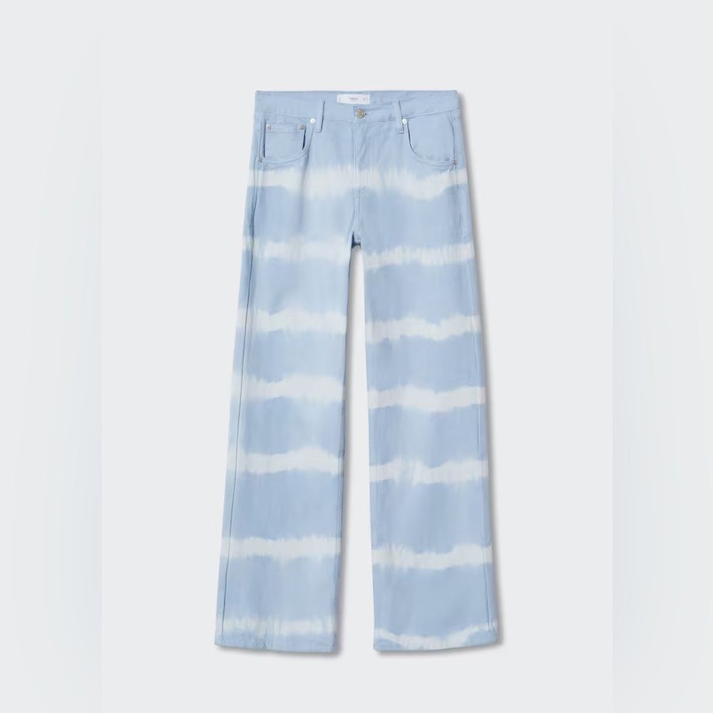 Mango Wideleg tie-dye jeans - Picture 3 of 7